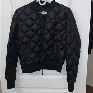 Black Arizia thin puffer Jacket